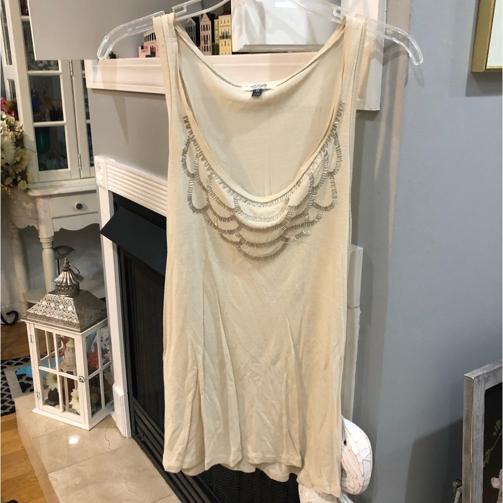 Vintage Y2K Sound & Matter Beaded Sleeveless Tank Top Blouse